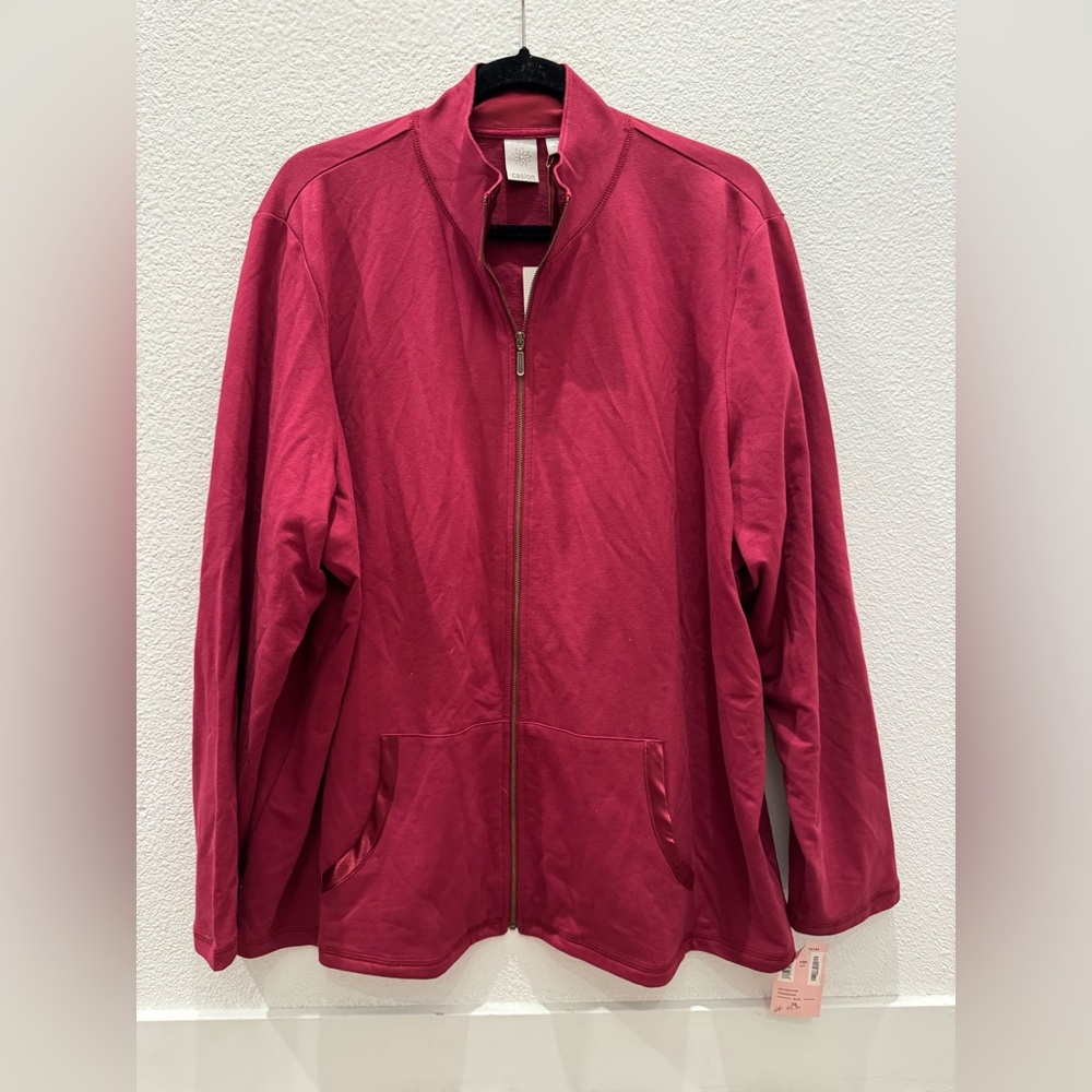 NWT - Caslon zip up jacket size 3XL
